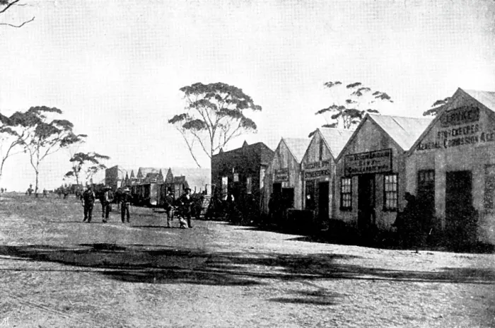 Framed Print : The Coolgardie Goldfields: a street in Coolgardie, 1895. Creator: Unknown Framed Print : The Coolgardie Goldfields: a street in Coolgardie, 1895. Creator: Unknown