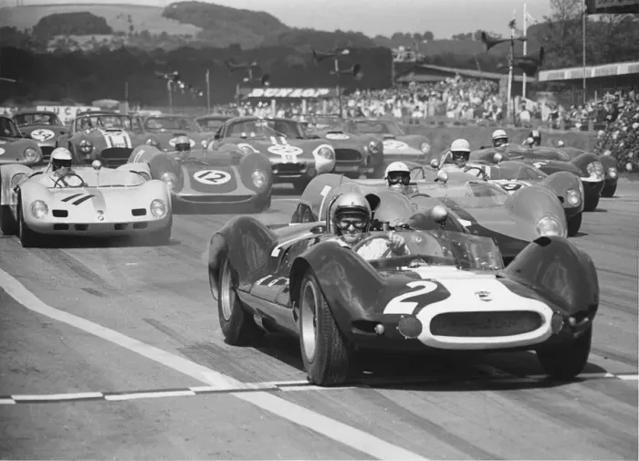 Framed Print : Cooper - Oldsmobile, Bruce McLaren at Goodwood 1964. Creator: Unknown Framed Print : Cooper - Oldsmobile, Bruce McLaren at Goodwood 1964. Creator: Unknown
