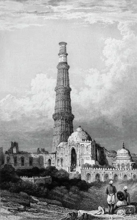 Framed Print : Cootub Minar, Delhi, 1834. Creator: Samuel Prout Framed Print : Cootub Minar, Delhi, 1834. Creator: Samuel Prout