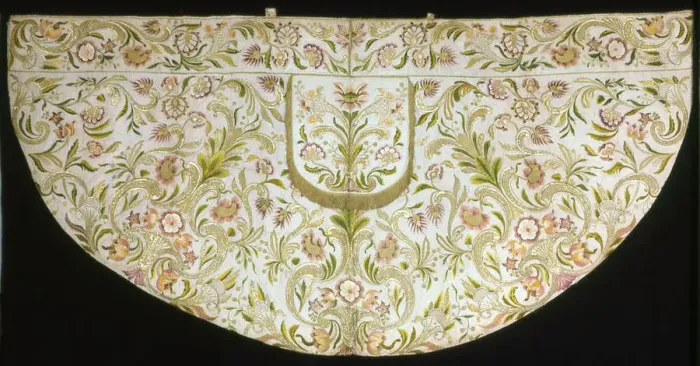 Framed Print : Cope with Orphrey Band, Hood and Remnants of a Morse, Italy, 1775 / 1800. Creator: Unknown Framed Print : Cope with Orphrey Band, Hood and Remnants of a Morse, Italy, 1775 / 1800. Creator: Unknown