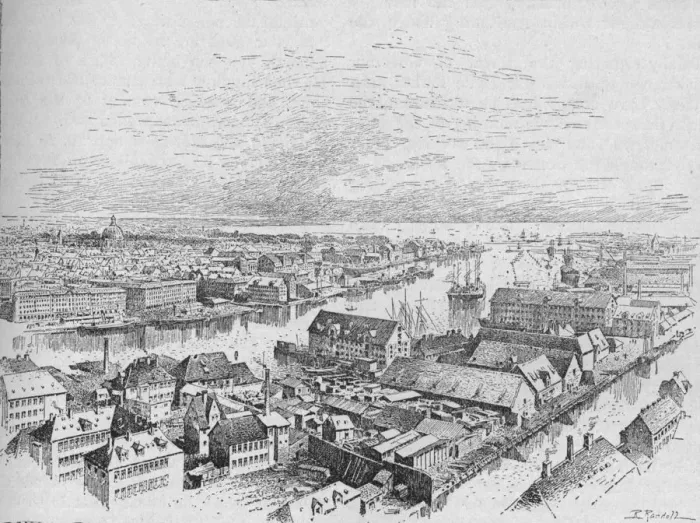 Framed Print : Copenhagen, 1902. Artist: Robert Randoll Framed Print : Copenhagen, 1902. Artist: Robert Randoll