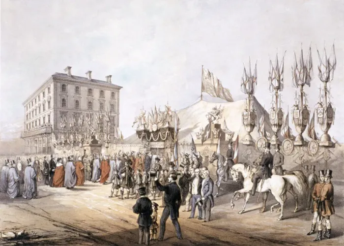 Framed Print : Copenhagen Fields, Islington, London, 1855. Artist: T Turner Framed Print : Copenhagen Fields, Islington, London, 1855. Artist: T Turner