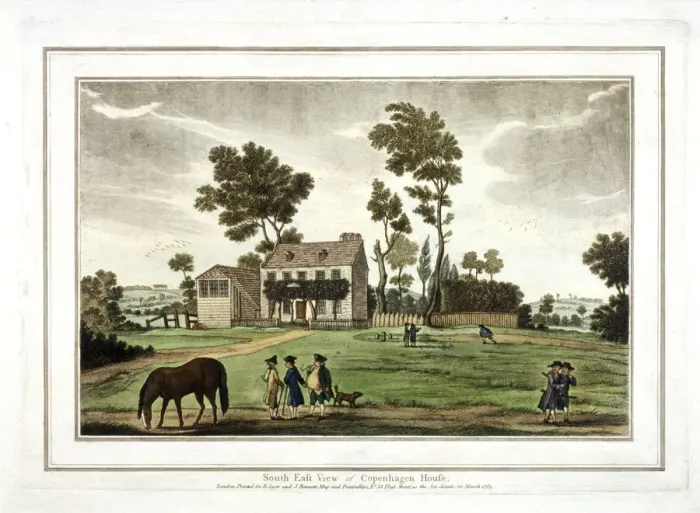 Framed Print : Copenhagen House, Copenhagen Fields, Islington, London, 1783 Framed Print : Copenhagen House, Copenhagen Fields, Islington, London, 1783