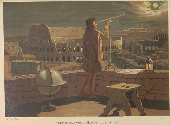 Copernicus in Rome. From: La ciencia y sus hombres, 1879