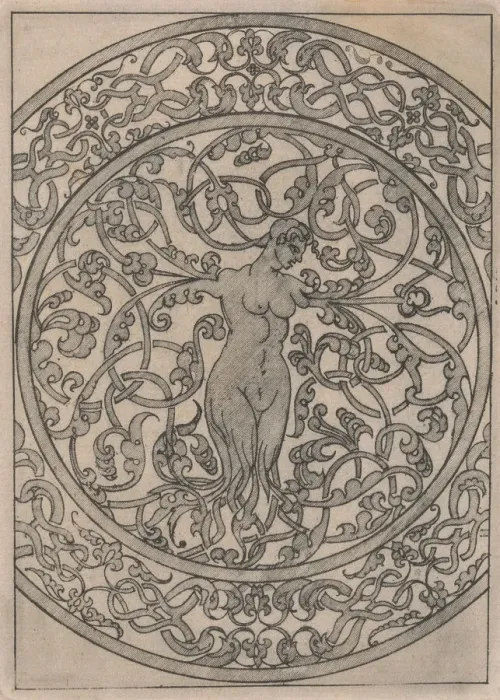 Framed Print : Copies after the Livre contenant passement de moresques (plate 11), 19th century (?) Framed Print : Copies after the Livre contenant passement de moresques (plate 11), 19th century (?)