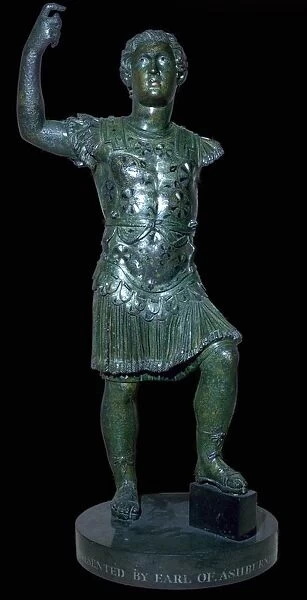 Copper alloy statuette of Nero in the guise of Alexander the Great, Roman Britain, 1st century AD