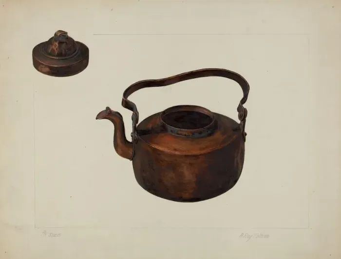 Framed Print : Copper Kettle, 1935 / 1942. Creator: A. R. Tolman Framed Print : Copper Kettle, 1935 / 1942. Creator: A. R. Tolman