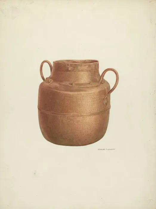 Framed Print : Copper Kettle, 1937. Creator: Edward Jewett Framed Print : Copper Kettle, 1937. Creator: Edward Jewett