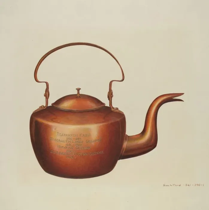 Framed Print : Copper Kettle, c. 1939. Creator: Samuel W. Ford Framed Print : Copper Kettle, c. 1939. Creator: Samuel W. Ford