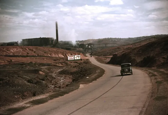 Framed Print : Copper mining and sulfuric acid plant, Copperhill, Tenn. 1940. Creator: Marion Post Wolcott Framed Print : Copper mining and sulfuric acid plant, Copperhill, Tenn. 1940. Creator: Marion Post Wolcott