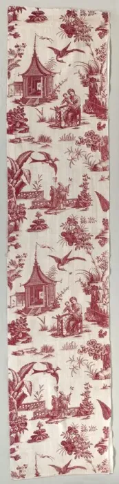 Framed Print : Copperplate-Printed Cotton, 1700s. Creator: Unknown Framed Print : Copperplate-Printed Cotton, 1700s. Creator: Unknown