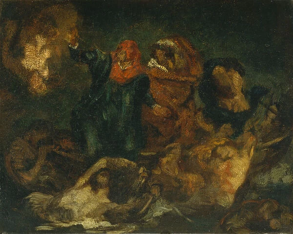 Copy after Delacroixs Bark of Dante, ca. 1859. Creator: Edouard Manet