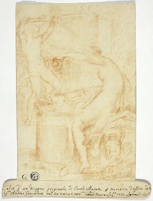 Framed Print : Copy after Drawing by Carlo Maratta, 1731. Creator: Francisco Vieira de Mattos Framed Print : Copy after Drawing by Carlo Maratta, 1731. Creator: Francisco Vieira de Mattos