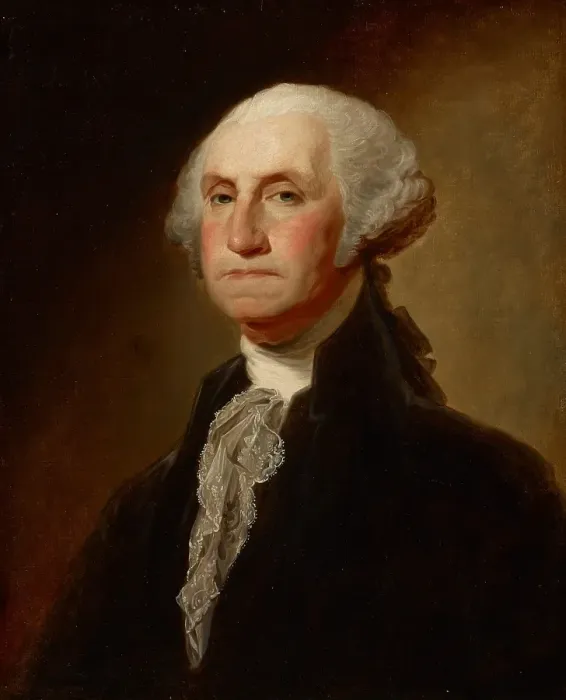 Framed Print : Copy of George Washington (The Athenaeum Portrait) by Gilbert Stuart, date unknown. Creator: Ezra Ames Framed Print : Copy of George Washington (The Athenaeum Portrait) by Gilbert Stuart, date unknown. Creator: Ezra Ames