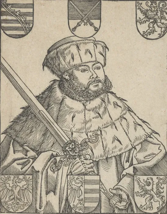 Framed Print : Copy of John Frederic the Magnanimous, in Electoral Robes Framed Print : Copy of John Frederic the Magnanimous, in Electoral Robes