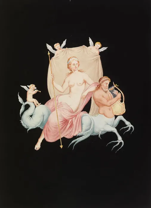 Framed Print : A copy of the Pompeii paintings, c1760s. Creator: Unknown Framed Print : A copy of the Pompeii paintings, c1760s. Creator: Unknown