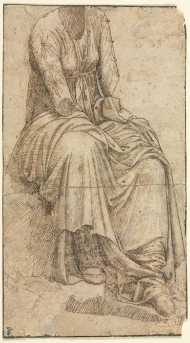 Framed Print : Copy of a Roman Statue of a Seated Woman, second half of 15th century Framed Print : Copy of a Roman Statue of a Seated Woman, second half of 15th century