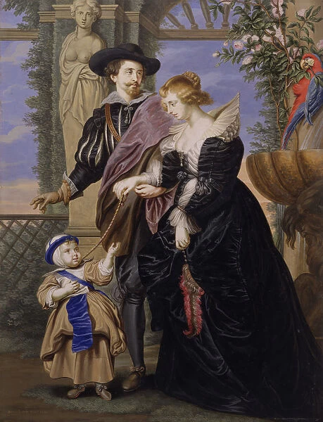 Copy after Rubens, His Wife Helena Fourment (1614-1673), and Their Son Frans
