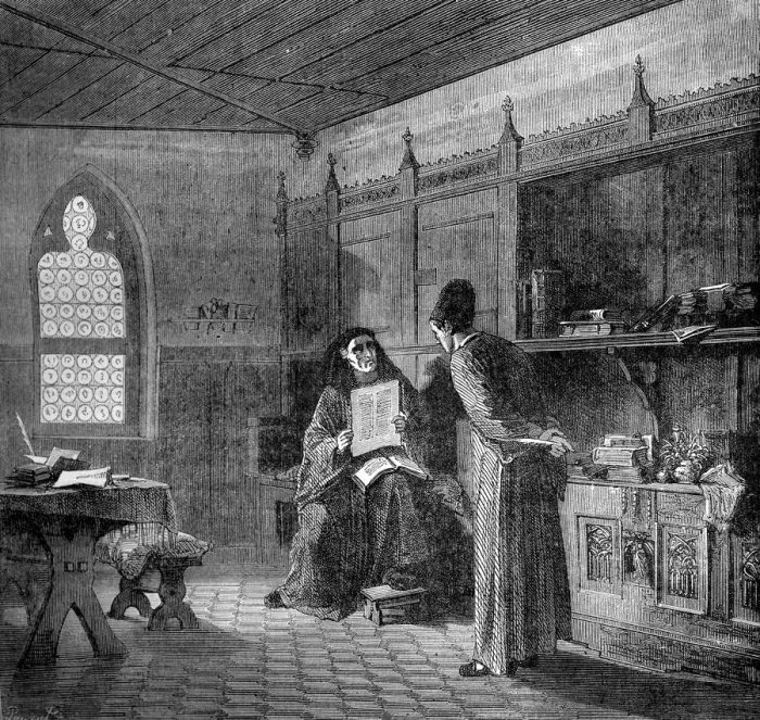 Framed Print : Copyist, 15th century (1882-1884) Framed Print : Copyist, 15th century (1882-1884)