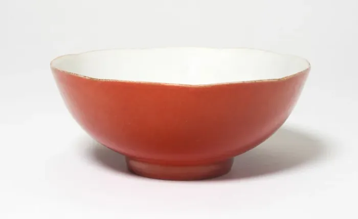 Framed Print : Coral-Glazed Bowl, Qing dynasty (1644-1911). Creator: Unknown Framed Print : Coral-Glazed Bowl, Qing dynasty (1644-1911). Creator: Unknown