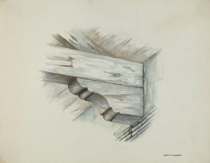 Framed Print : Corbel, 1939. Creator: Harry Mann Waddell Framed Print : Corbel, 1939. Creator: Harry Mann Waddell