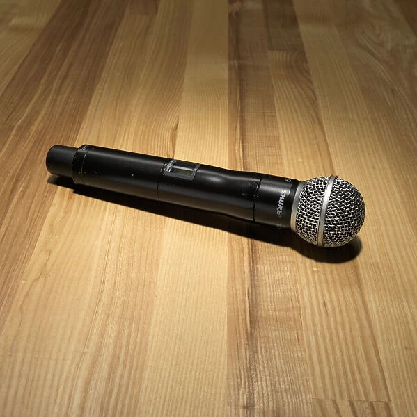 Cordless microphone used by Rakim to record The 18th Letter, 1997. Creator: Shure