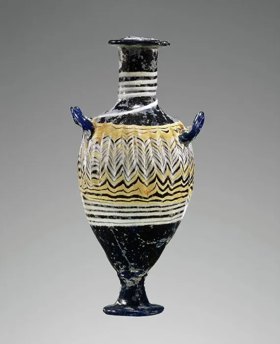 Framed Print : Core-formed Dark Blue Amphoriskos, 3rd-1st century BC. Creator: Unknown Framed Print : Core-formed Dark Blue Amphoriskos, 3rd-1st century BC. Creator: Unknown