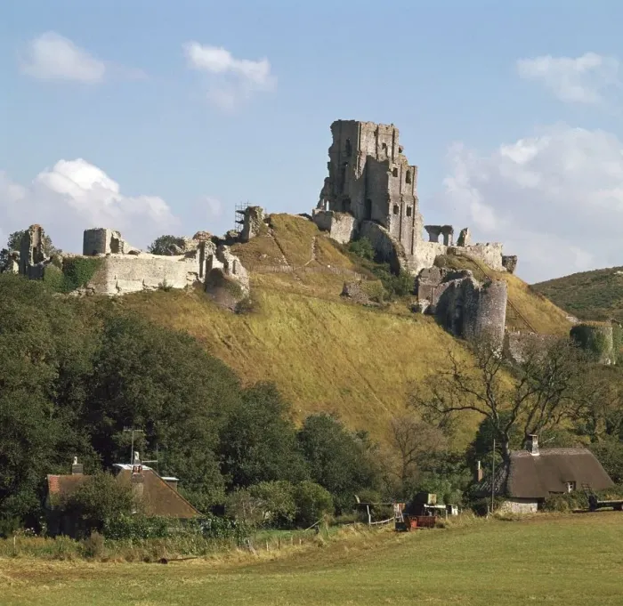 Framed Print : Corfe Castle, 11th century. Artist: William the Conqueror Framed Print : Corfe Castle, 11th century. Artist: William the Conqueror