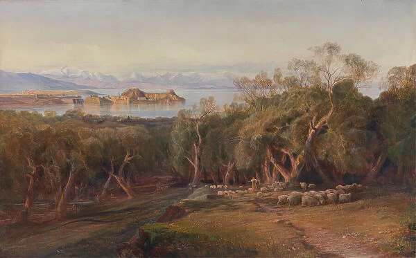 Corfu from Ascension, 1862. Creator: Edward Lear