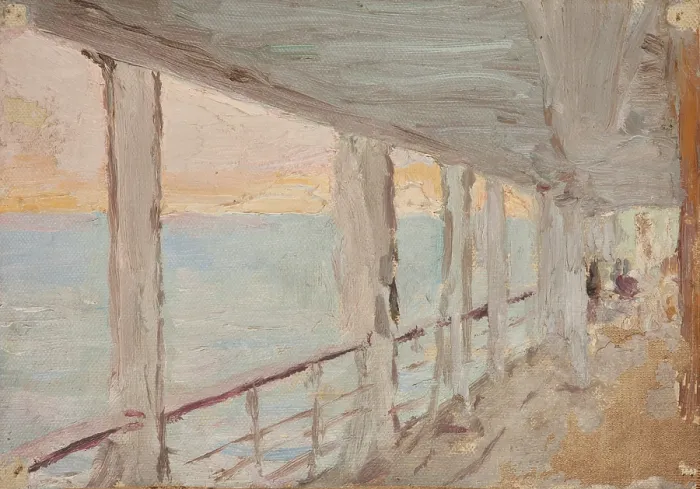 Framed Print : Corinth (On Board the Bohemia), 1910. Creator: Jan Ciaglinski Framed Print : Corinth (On Board the Bohemia), 1910. Creator: Jan Ciaglinski