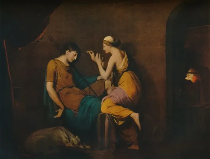 Framed Print : The Corinthian Maid, 1782-1784, (1930). Creator: Joseph Wright of Derby Framed Print : The Corinthian Maid, 1782-1784, (1930). Creator: Joseph Wright of Derby