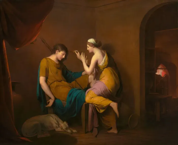 Framed Print : The Corinthian Maid, 1782-1784. Creator: Joseph Wright of Derby Framed Print : The Corinthian Maid, 1782-1784. Creator: Joseph Wright of Derby