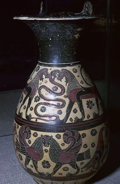 Corinthian wine jug, 6th century BC