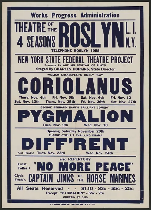 Framed Print : Coriolanus, Roslyn, NY, [1930s]. Creator: Unknown