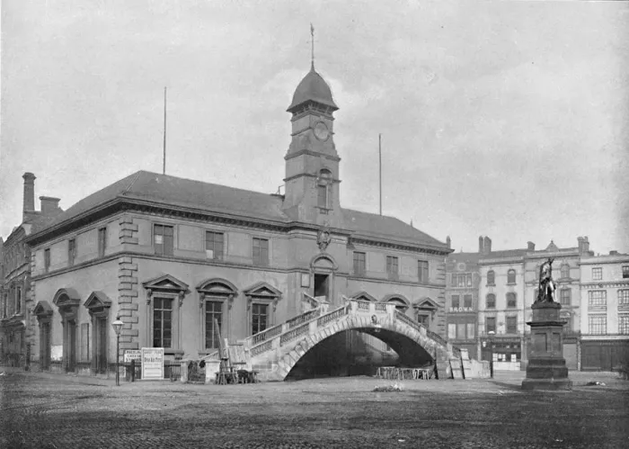 Framed Print : Corn Exchange, Leicester, c1896. Artist: Eyre & Spottiswoode Framed Print : Corn Exchange, Leicester, c1896. Artist: Eyre & Spottiswoode