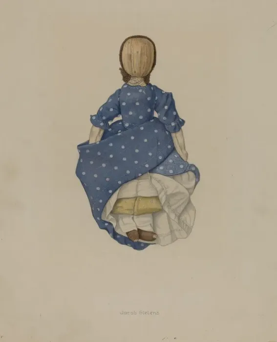 Framed Print : Corn Husk Doll, 1935 / 1942. Creator: Jacob Gielens Framed Print : Corn Husk Doll, 1935 / 1942. Creator: Jacob Gielens