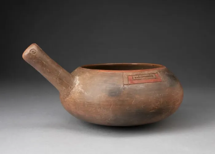Framed Print : Corn Popper with Incised Geometric Motif, 650 / 150 B. C. Creator: Unknown Framed Print : Corn Popper with Incised Geometric Motif, 650 / 150 B. C. Creator: Unknown