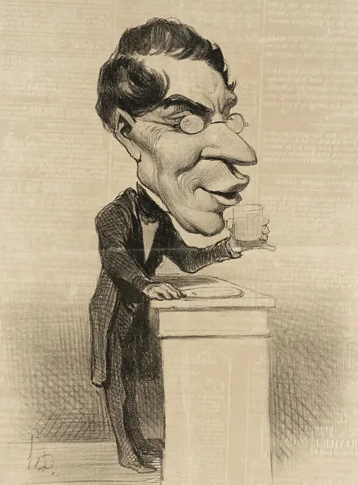 Framed Print : Corne, 1849. Creator: Honore Daumier Framed Print : Corne, 1849. Creator: Honore Daumier
