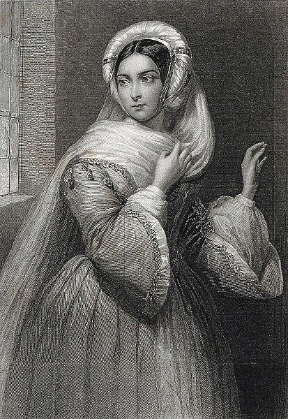 Cornélie Falcon as Rachel in the Opera La Juive by Fromental Halévy, 1840. Creator: Charpentier, Auguste (1815-1880)