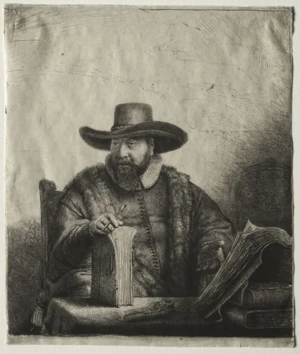 Framed Print : Cornelis Claesz Anslo, Mennonite Preacher, 1641. Creator: Rembrandt van Rijn (Dutch, 1606-1669) Framed Print : Cornelis Claesz Anslo, Mennonite Preacher, 1641. Creator: Rembrandt van Rijn (Dutch, 1606-1669)