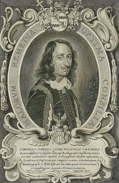 Cornelius Gobelius, Bishop of Bamberg, 1648. Creator: Pieter de Jode II
