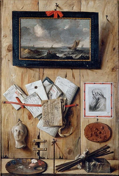 Corner of the Artists Studio. Artist: Le Motte, Jean-Francois de (active 1653-1685)