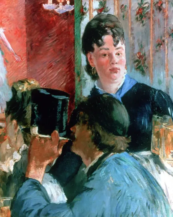 Framed Print : Corner of a Cafe Concert, Detail, 1878-1880. Artist: Edouard Manet Framed Print : Corner of a Cafe Concert, Detail, 1878-1880. Artist: Edouard Manet