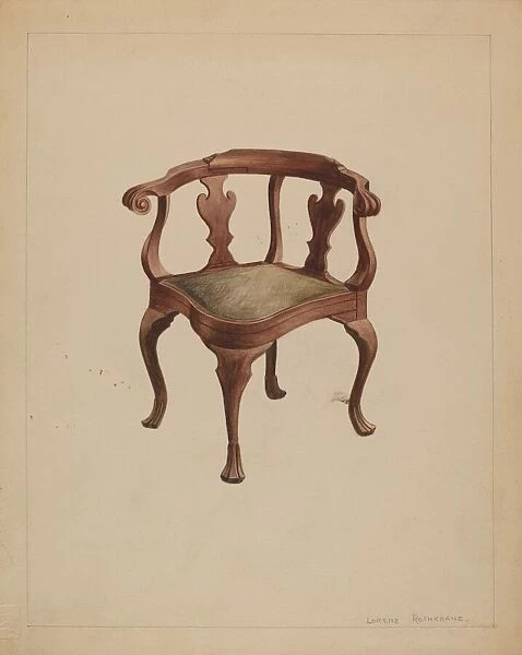 Corner Chair, 1936. Creator: Lorenz Rothkrantz