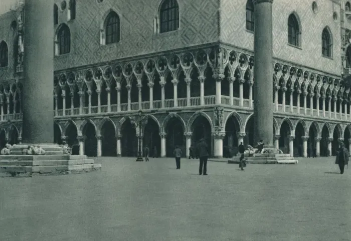Framed Print : Corner of the Doges Palace on the Piazzetta di San Marco, Venice, Italy, 1927. Artist: Eugen Poppel Framed Print : Corner of the Doges Palace on the Piazzetta di San Marco, Venice, Italy, 1927. Artist: Eugen Poppel