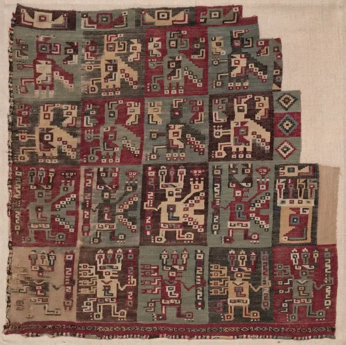 Framed Print : Corner Fragment, Probably from a Tunic, 700-1100 A. D Creator: Unknown Framed Print : Corner Fragment, Probably from a Tunic, 700-1100 A. D Creator: Unknown