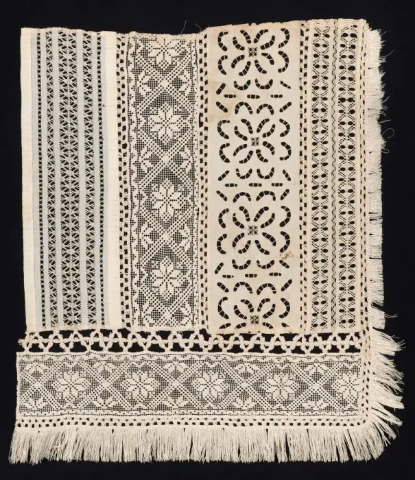 Framed Print : Corner Fragment with a Variety of Patterns, 19th century. Creator: Unknown Framed Print : Corner Fragment with a Variety of Patterns, 19th century. Creator: Unknown