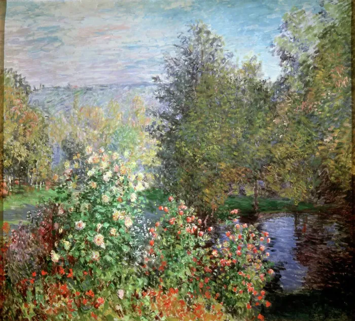 Framed Print : Corner of the Garden at Montgeron, c1876. Artist: Claude Monet Framed Print : Corner of the Garden at Montgeron, c1876. Artist: Claude Monet