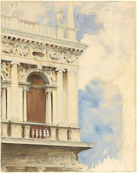 A Corner of the Library in Venice, 1904  /  1907. Creator: John Singer Sargent