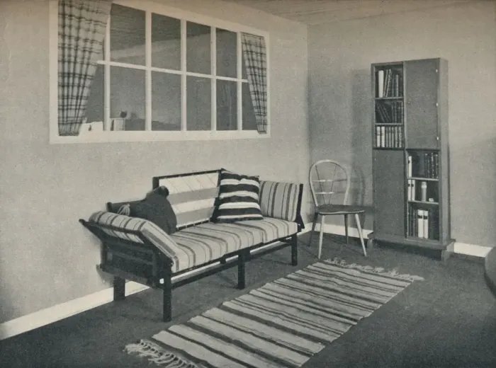 Framed Print : Corner of living room designed by Prof. Karl Pullich, 1928 Framed Print : Corner of living room designed by Prof. Karl Pullich, 1928